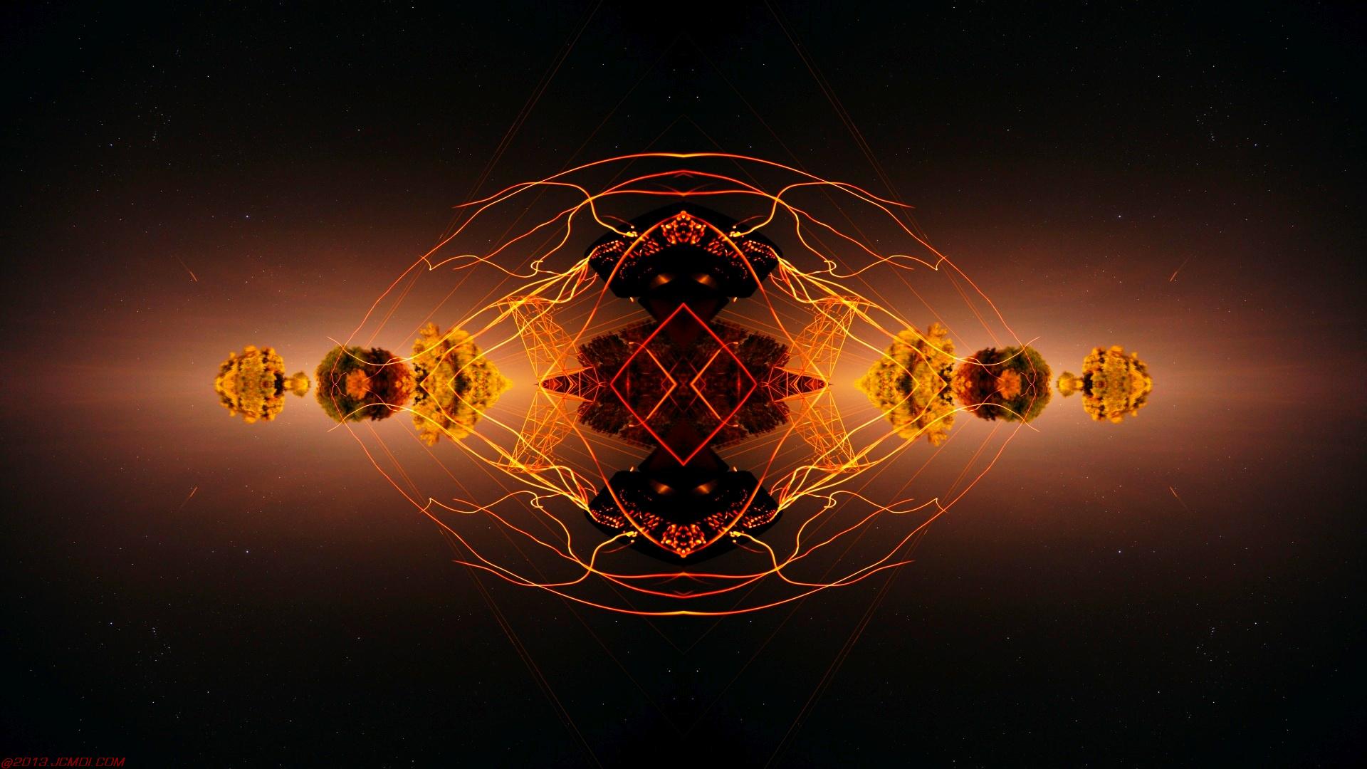 Chimney Sparks Abstract Artwork Timelapse Still Images